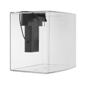 VEVOR Fish Tank Aquarium, 3.5 Gallon Arch Ultra-Clear GPPS Starter Smart Tank Adjustable 3 Color Lighting