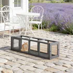 Outdoor cat tunnel, cat fence, pet track, suitable for small animals, gray