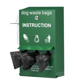 VEVOR Dog Poop Bag Dispenser with Hand Wash Bottle, Lockable Outdoor Dog Waste Bag Holder with 600 Waste Bags, Stake, Pole