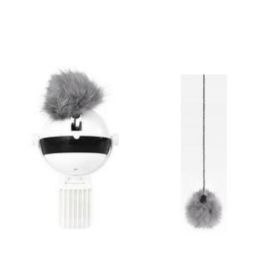 Pet Cat Toy Electronic Motion Cat Toy Interactive (Option: Accessories and White)