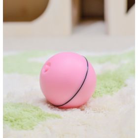 LED Laser Electronic Rolling Pet Funny Cat Toy Ball (Option: Pink)